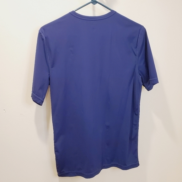 J Crew men's Navy blue Crew Neck Nylon short sleeves tshirt size M - Picture 7 of 8